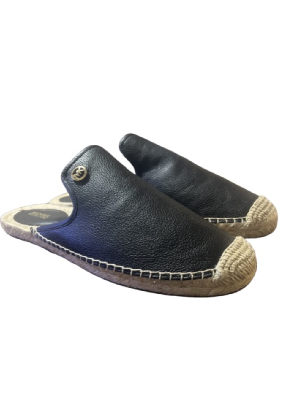 Michael Kors Hastings Espadrille Leather Mules Size 10M– Excellent Condition